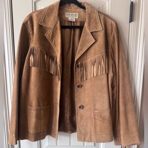 Jones New York Tan Suede Jacket XL